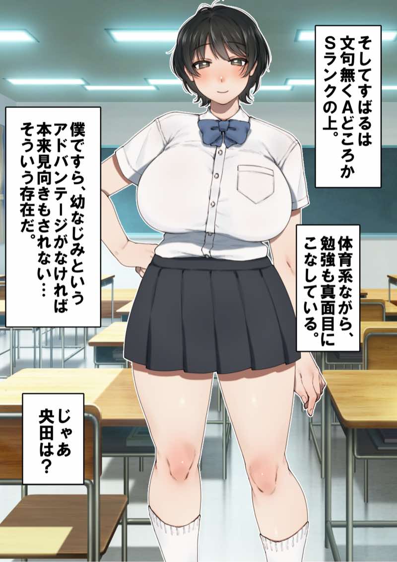 僕が先にステータスを見ていたのに〜チートBSS!他人のエロステータスを見れるようになった僕が爆乳ボーイッシュ幼馴染の『経験人数1人』表示で脳破壊された件〜 試し読み49