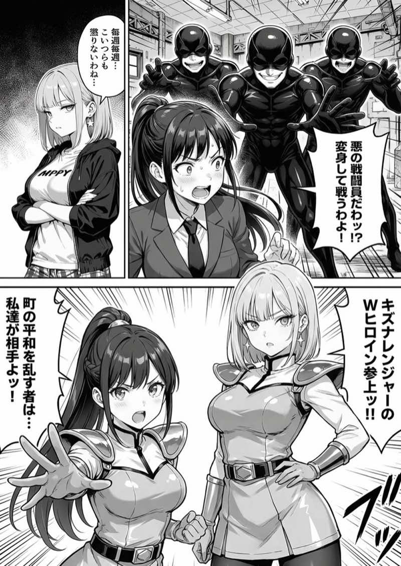 正義の戦隊ヒロイン!無限ハードSEXで戦えないほど快楽依存に調教され悪の組織に完堕ちする!・後編 試し読み27