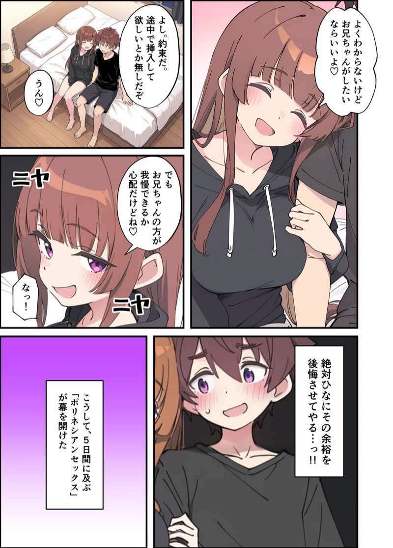 小悪魔義妹の誘惑に耐えてポリネシアンセックスする話 試し読み13