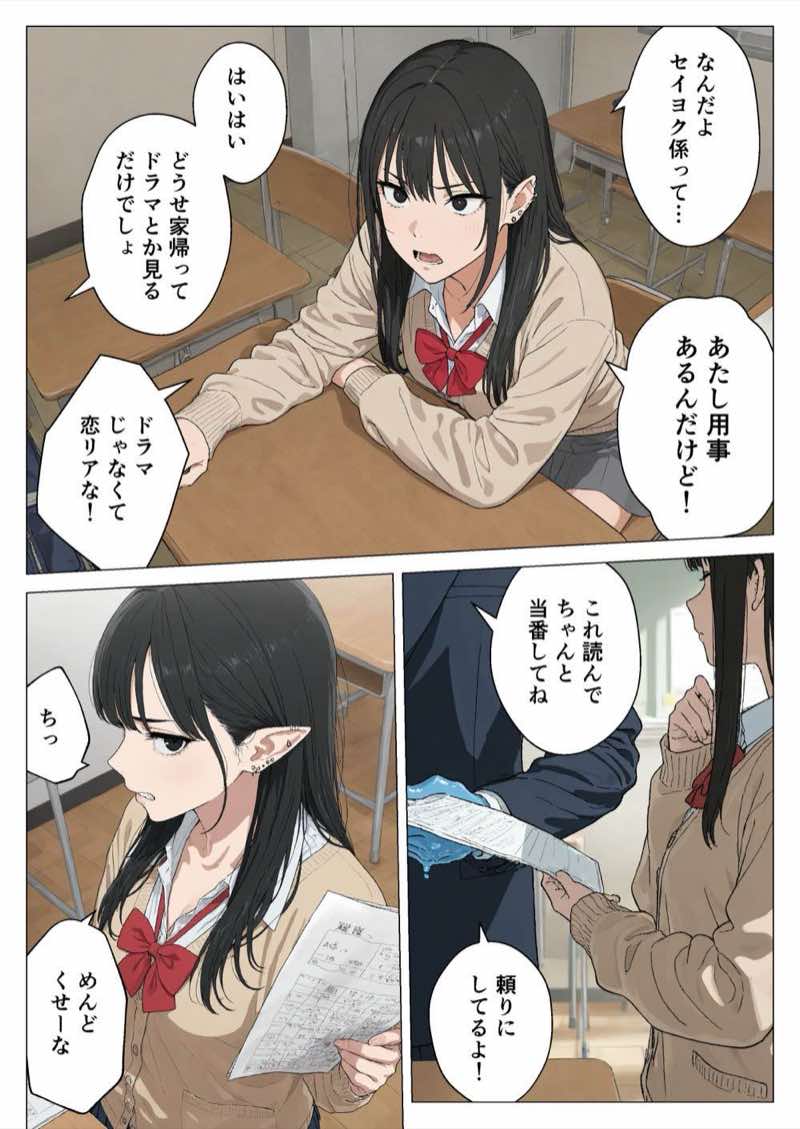 僕の性欲処理係に、黒髪ギャルエルフが任命された話 試し読み5