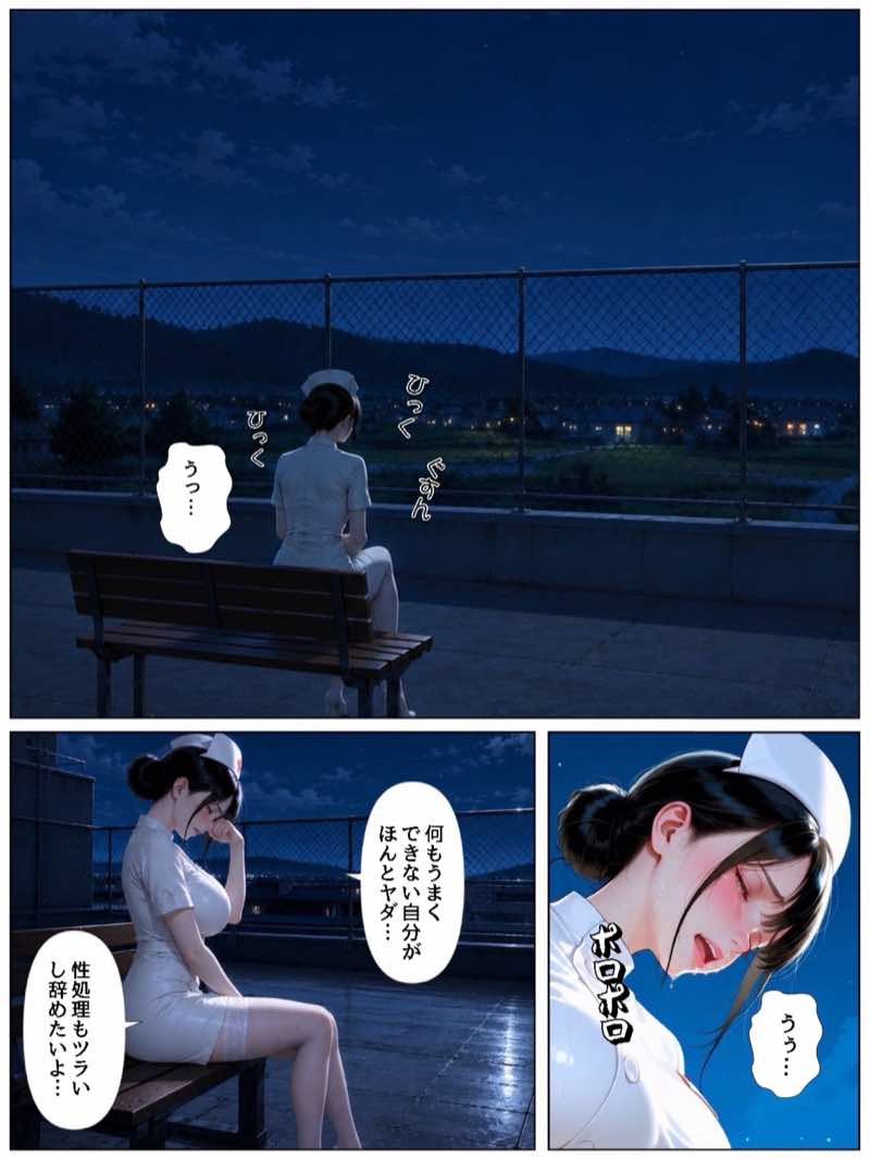 清楚系おっとり肉厚ナースに性処理させてたらちんぽ依存症になって貪ってきた話  性処理病棟 試し読み39