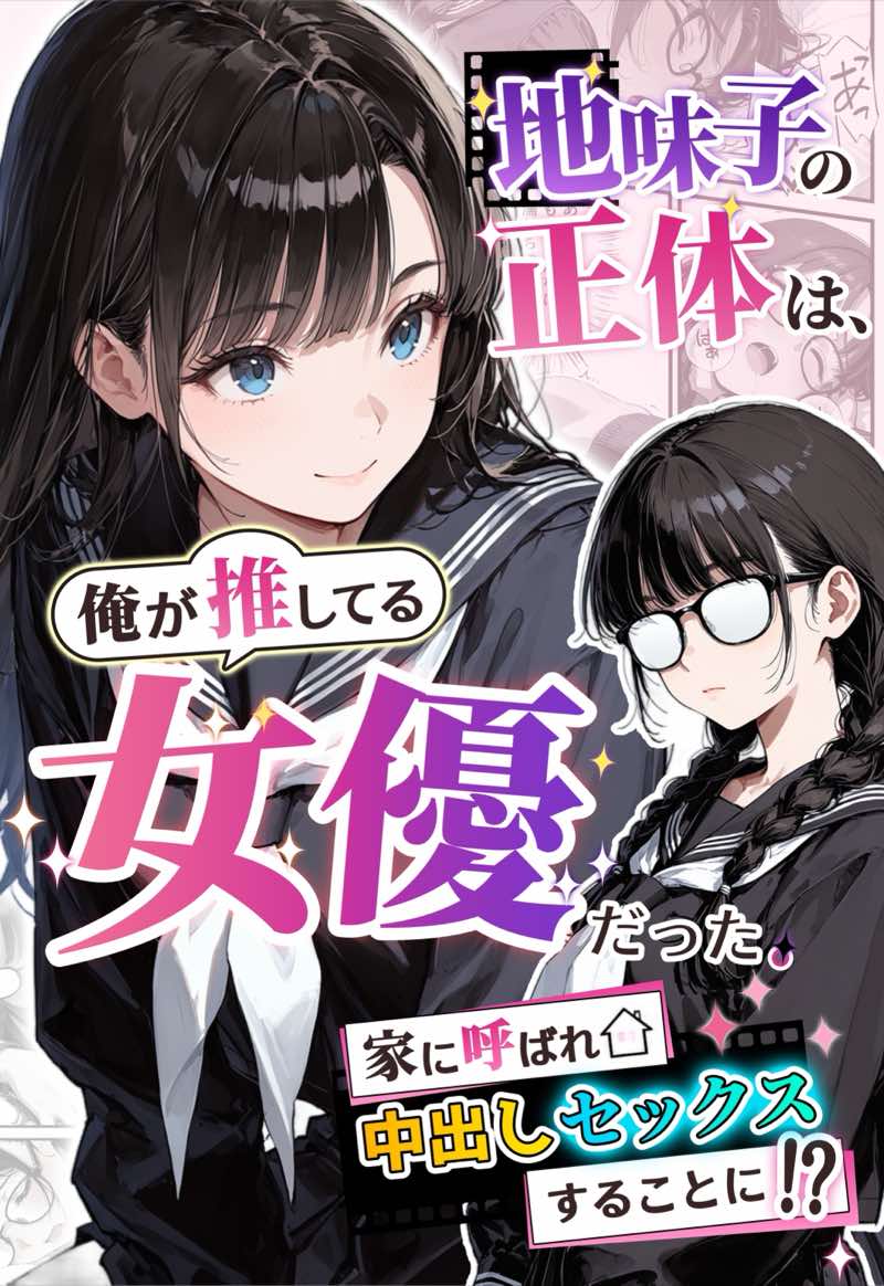 地味子の正体は、俺が推してる女優だった。家に呼ばれ中出しセックスすることに!? 試し読み1