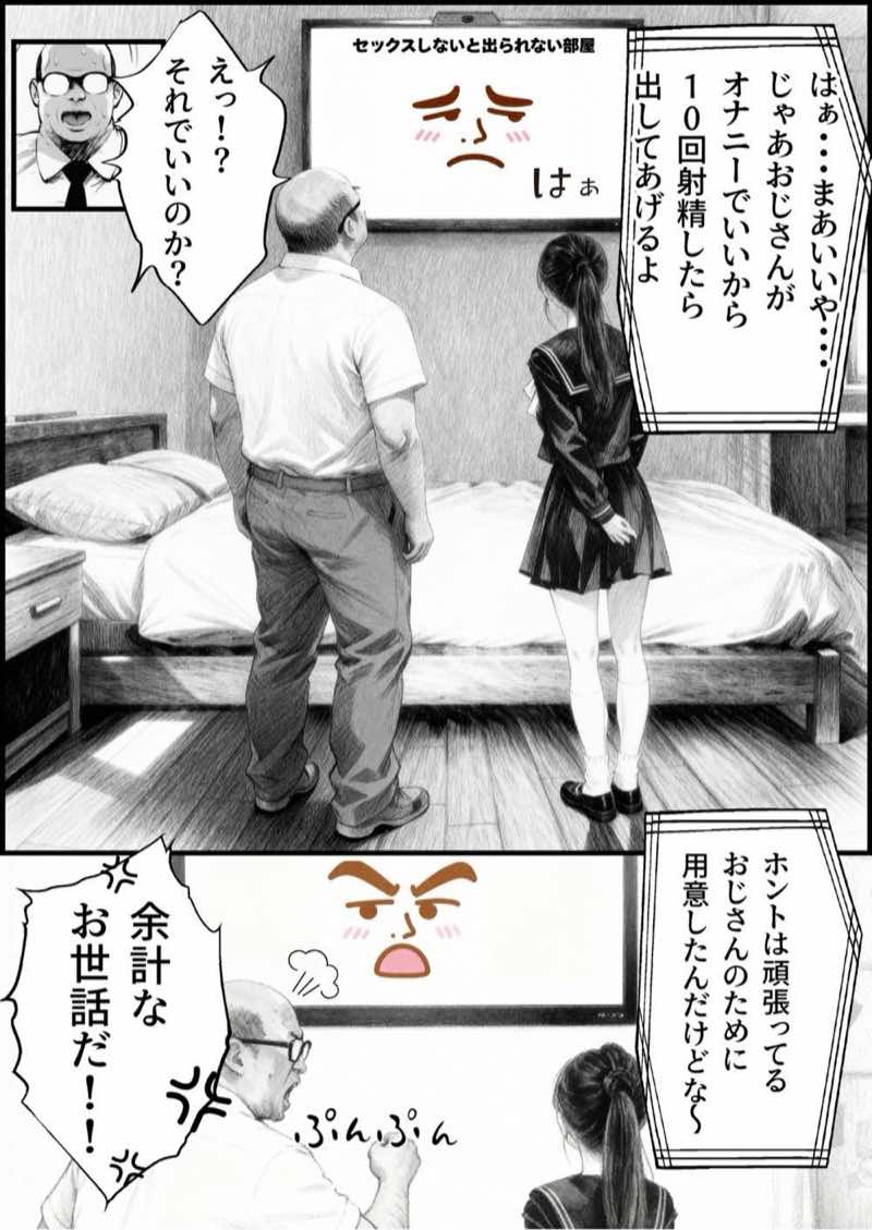 【総集編】おじさんとセックスしないと出られない部屋全5作品 試し読み12