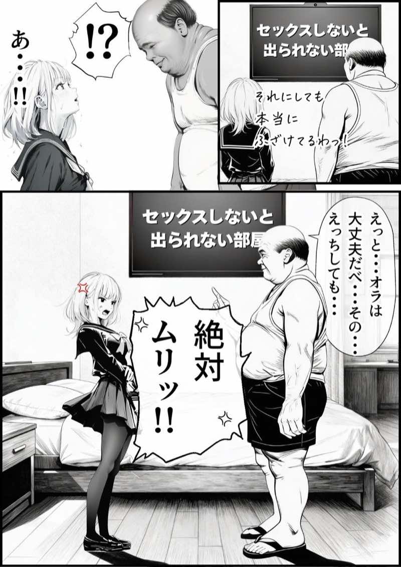 【総集編】おじさんとセックスしないと出られない部屋全5作品 試し読み77