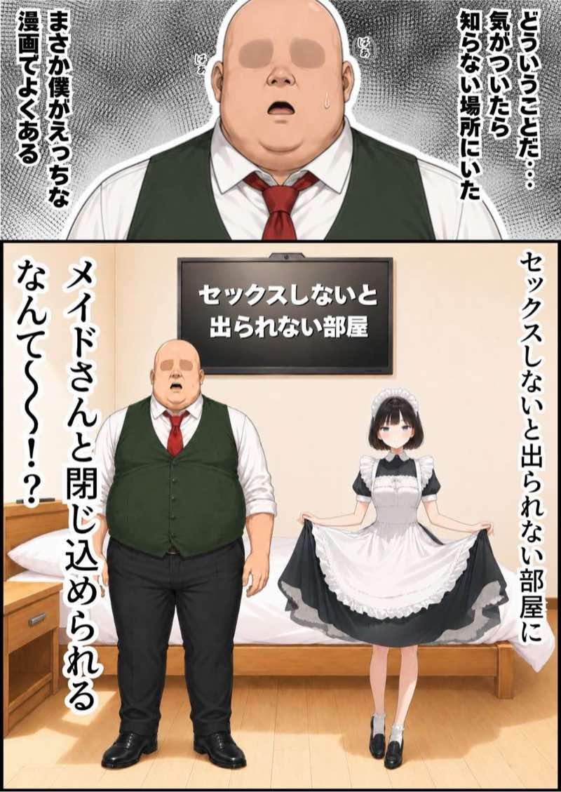 【総集編】おじさんとセックスしないと出られない部屋全5作品 試し読み248