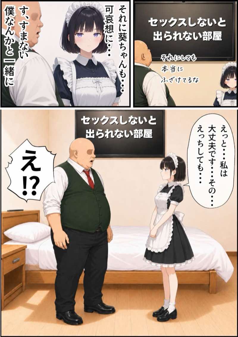 【総集編】おじさんとセックスしないと出られない部屋全5作品 試し読み250