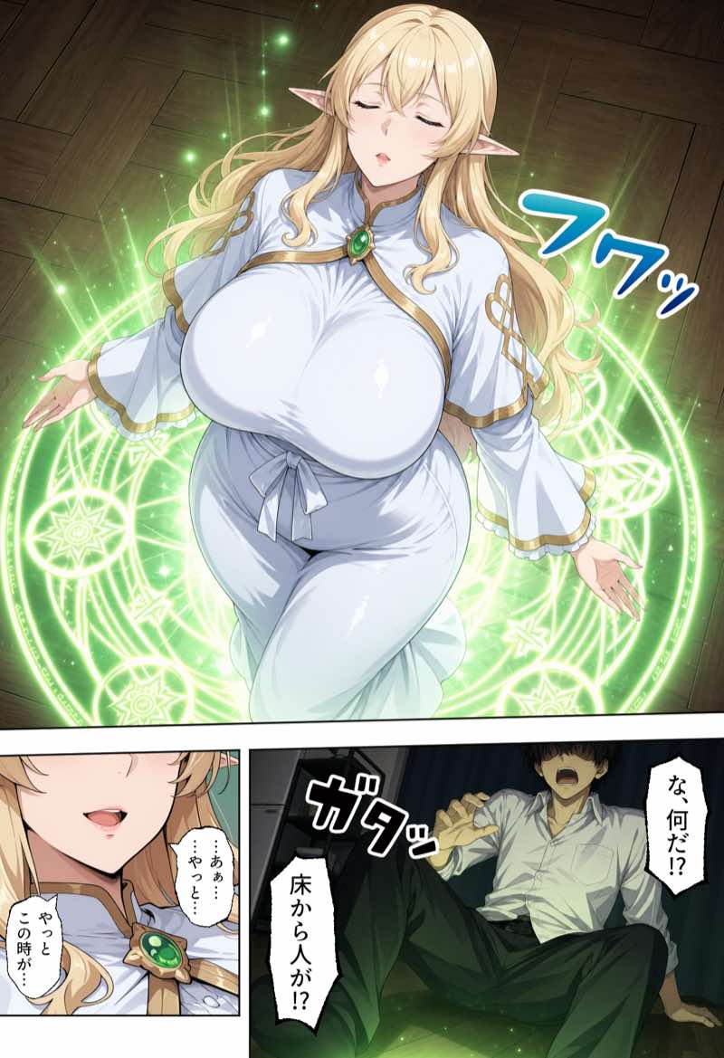 前世の嫁は爆乳エルフママ〜限界社畜な俺が全肯定甘やかセックスで癒される話〜 試し読み2
