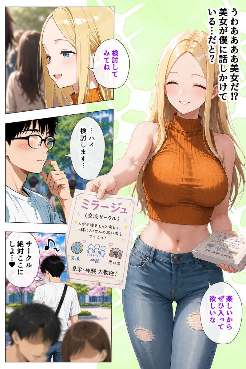 ヤリマンギャル3人組と王様ゲーム！？ 陰キャの僕がお持ち帰りされて朝まで連続中出し搾り取られた話 試し読み3