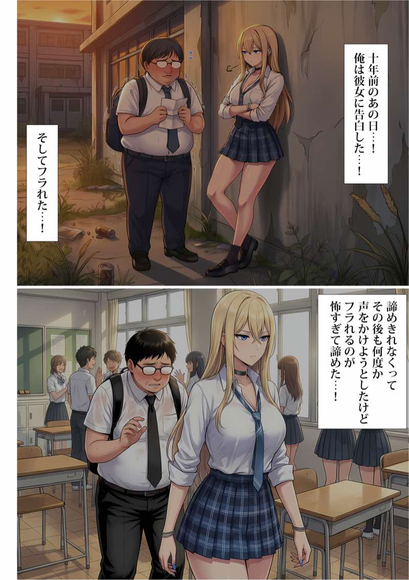 憧れだったハイスペギャルJKにタイムリープ憑依した弱男おじさん、昔の自分のオナホメス奴●になってあげた 試し読み5