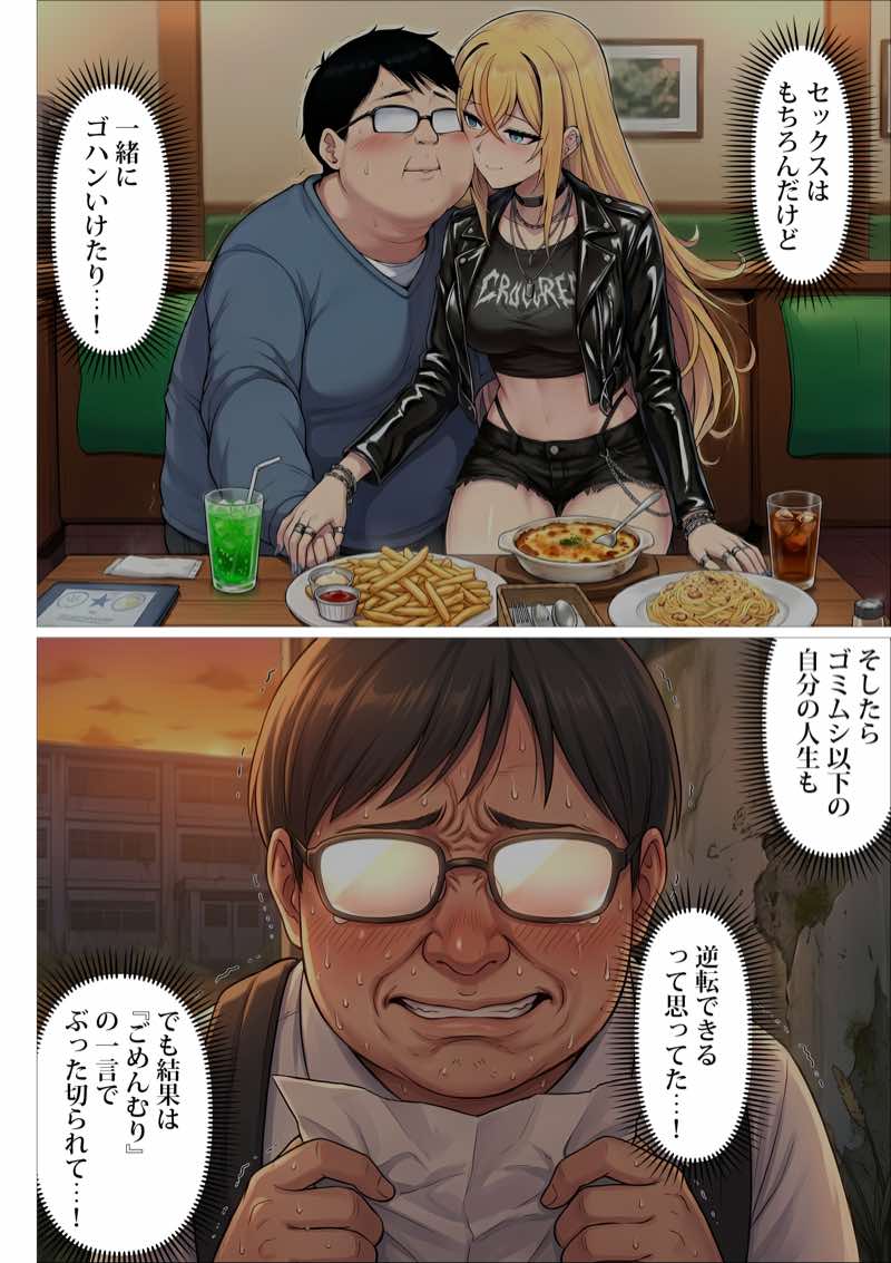 憧れだったハイスペギャルJKにタイムリープ憑依した弱男おじさん、昔の自分のオナホメス奴●になってあげた 試し読み41