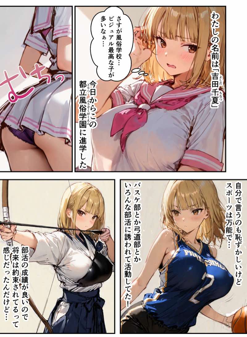 風俗養成校に入学した部活女子がハーレム性特訓 試し読み2