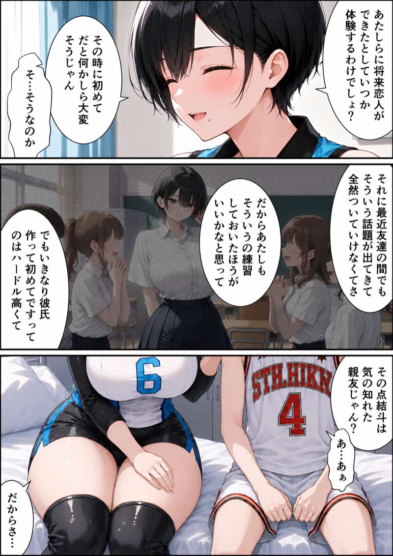 長身ボーイッシュ幼馴染との練習セックスは最高に気持ちいい  前編 試し読み22