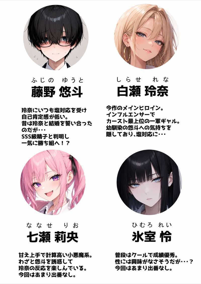 塩対応の一軍ギャルが僕のSSS級精子に堕ちた件 試し読み1
