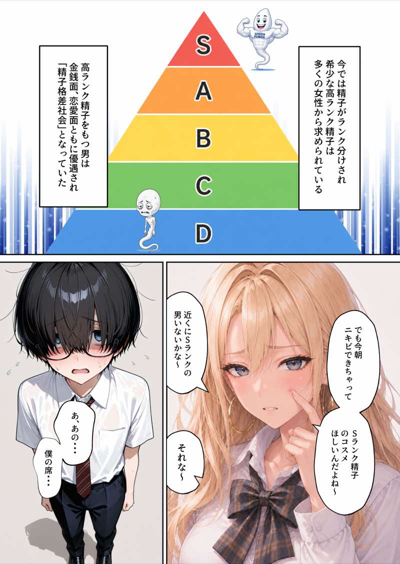塩対応の一軍ギャルが僕のSSS級精子に堕ちた件 試し読み4