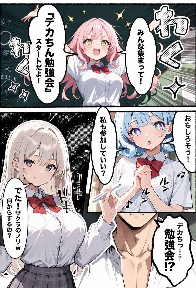 俺のおかず一軍ギャル、デカちんがバレてもてあそばれた結果3人まとめて彼女になったハーレム物語 試し読み8