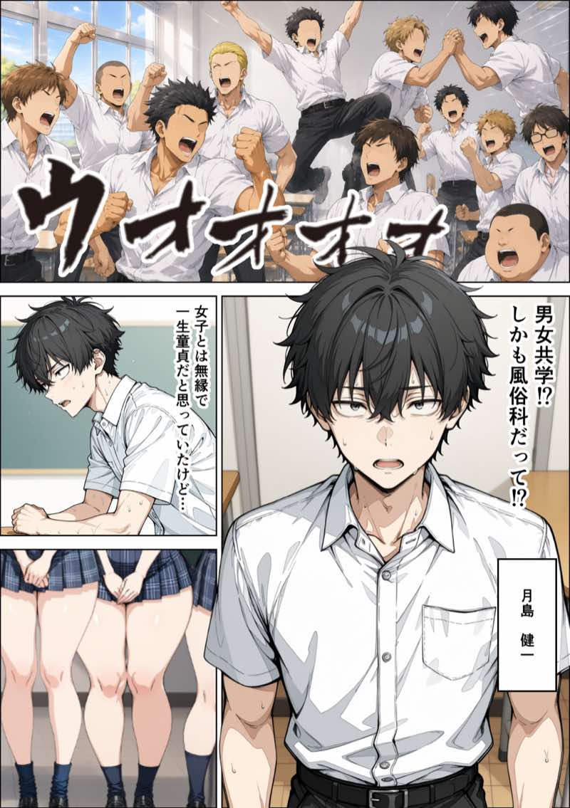 学校合併で風俗科ギャルに連続逆指名されてハーレム無双した話 試し読み2