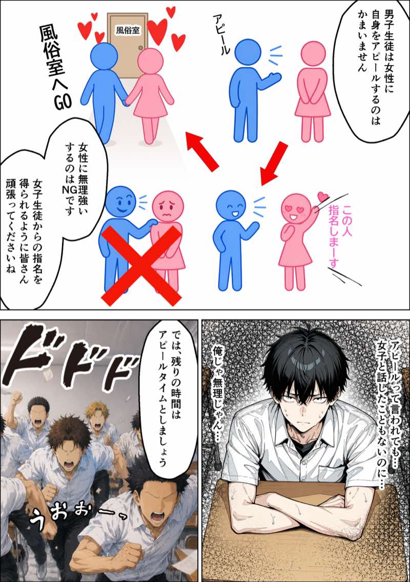 学校合併で風俗科ギャルに連続逆指名されてハーレム無双した話 試し読み8