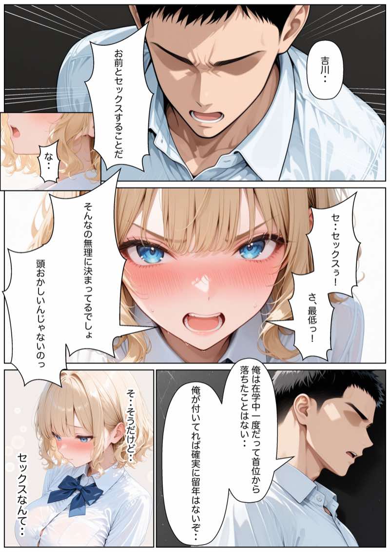 留年ギリギリ彼氏持ち落ちこぼれギャルに勉強教えてたら生ハメ中出しSEXできた話 試し読み11